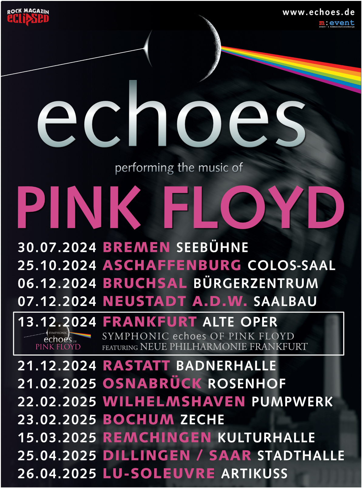 echoes Pink Floyd Tribute Tourdaten 2024-04